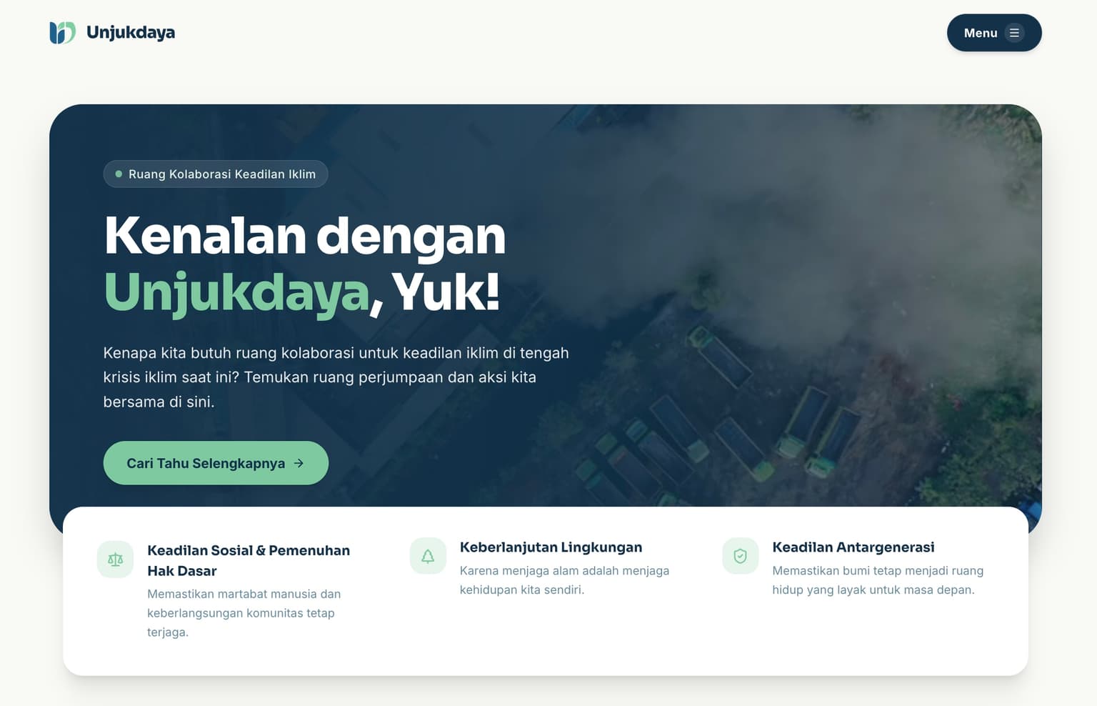 Unjukdaya — Creative Tech project preview