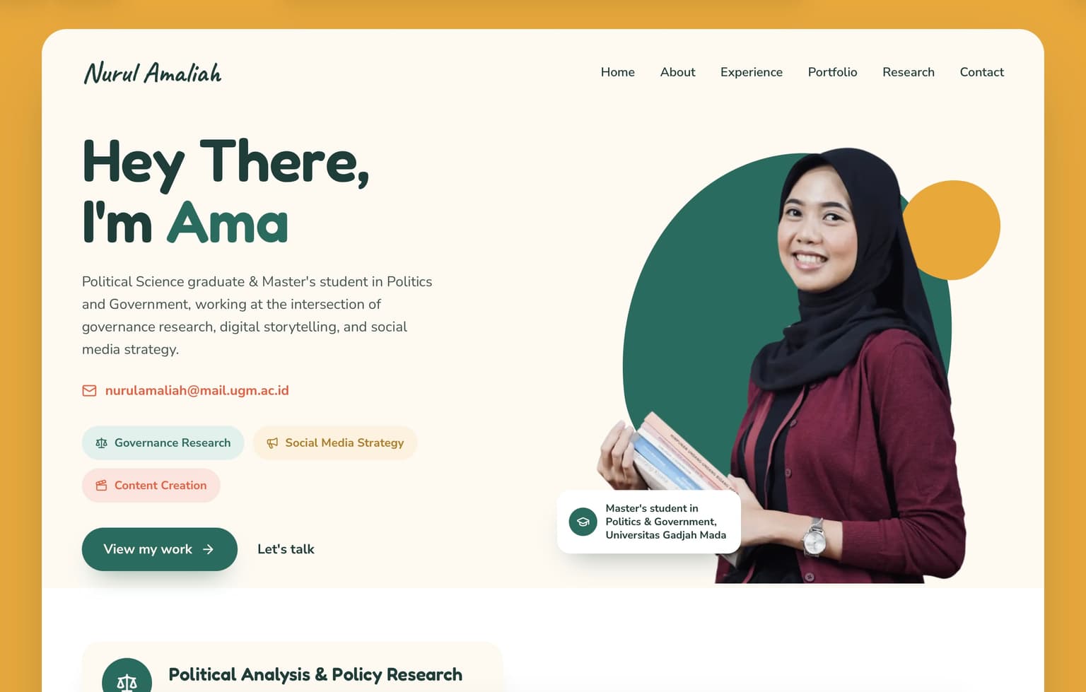 Nurul Amaliah's Portfolio — Creative Tech case study preview